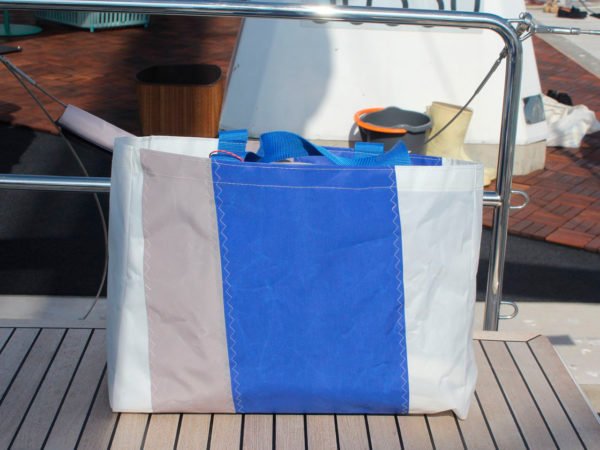 Bolsa de playa de vela náutica La Rochelle Aqualata azul y gris