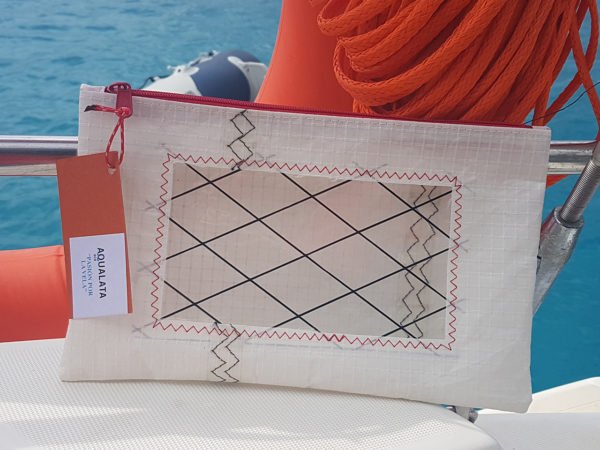 Neceser náutico de vela de barco reciclada San Rocco de Aqualataa