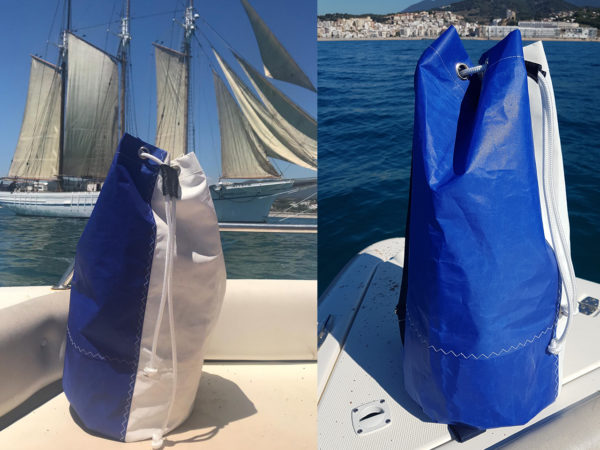 Petate marítimo y deportivo Setè está confeccionado con tela de vela de barco por Aqualata
