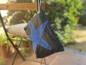 Neceser de Playa Negro de Estrella de mar Azul de Aqualata